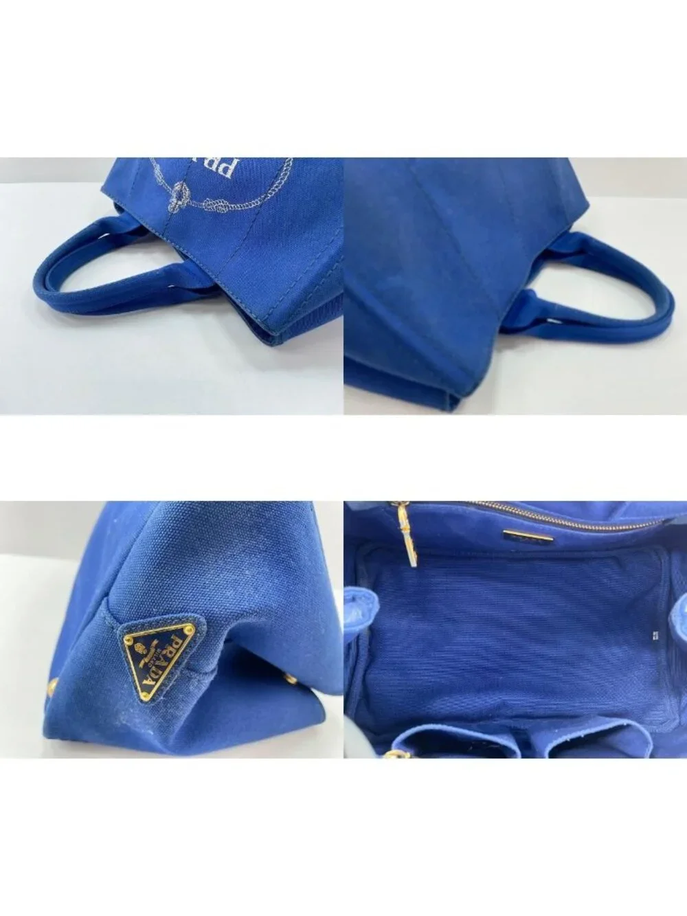 Prada Handbag Canapa Blue